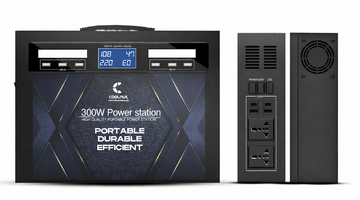 Coolnut Compact Solar Power Station, 300watt- 333Wh Capacity, World Class Quality With 7 years Warranty For All Electronic Gadgets & Appliances, Black(CNP-824) SKU: CNP-824