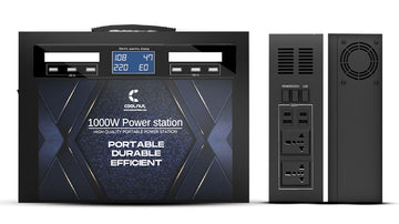 Coolnut Compact Solar Power Station 262000 mAh, 1000watt- 970Wh Capacity, World Class Quality With 7 years Warranty For All Electronic Gadgets & Appliances, Black