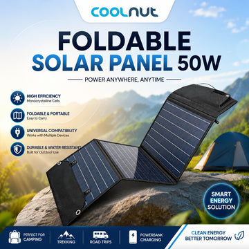 Coolnut Portable Foldable Solar Panel 50W