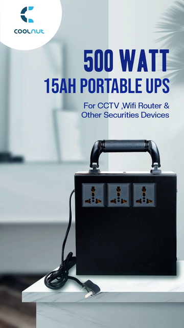 Coolnut 15Ah Portable 500W UPS for CCTV, Wifi Router