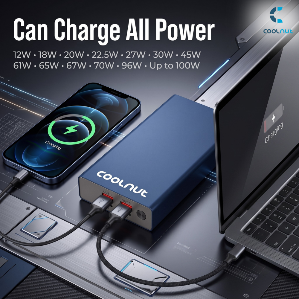 Coolnut Moerdonstore 27000mah - 100 watt Laptop Power Bank
