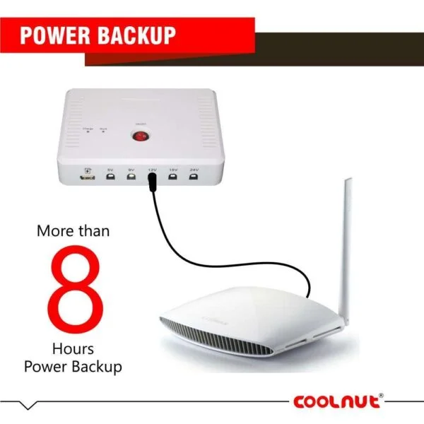 Coolnut Mini UPS Lithium Battery 5000mAh DC UPS for Wifi Routers - Image 7