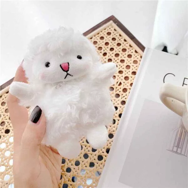 Coolnut Pure White Plush 3D Little Sheep Earphone Cases For AirPods 3 PRO - Image 6