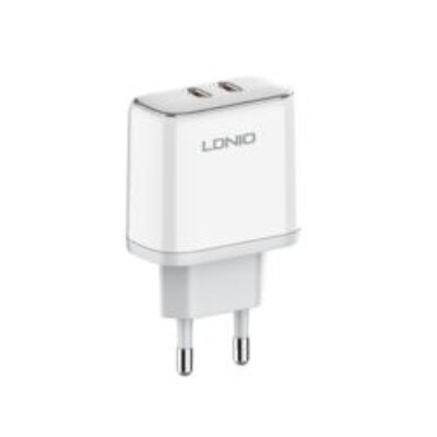 LDNIO A2528M Official Certification MFi Dual USB-C Port 35W Power Adapter High Quality Charger Portable Dual Usb Charger