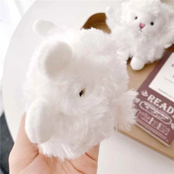 Coolnut Pure White Plush 3D Little Sheep Earphone Cases For AirPods 3 PRO - Image 5