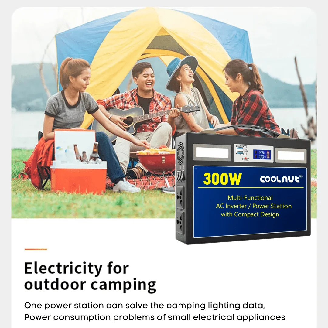Coolnut Compact  Solar Power Station, 300watt- 666Wh Capacity, World Class Quality With 5 years Warranty For, All Electronic Gadgets & Appliances, Black(CNP-827) - Image 11