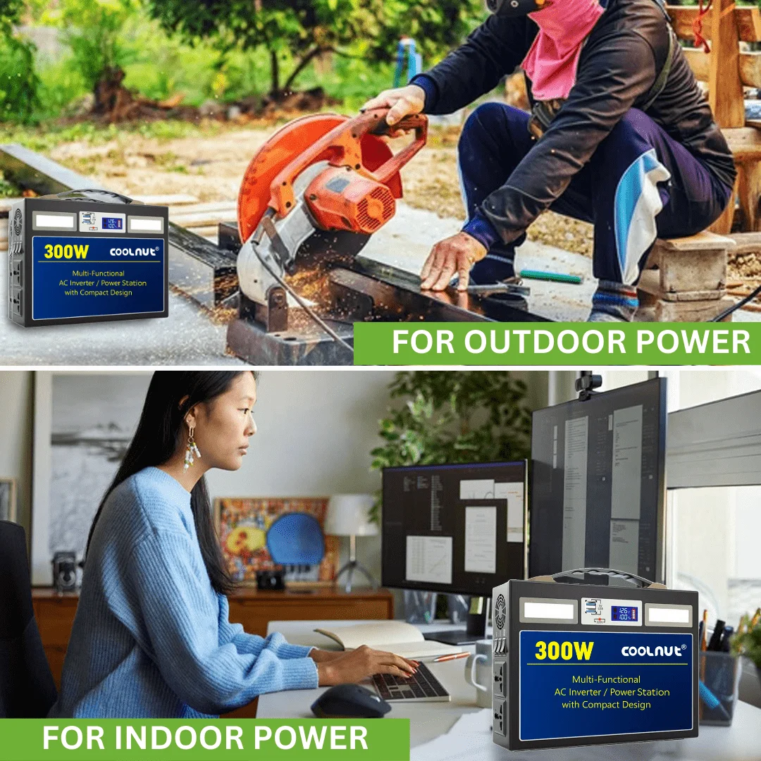 Coolnut Compact  Solar Power Station, 300watt- 666Wh Capacity, World Class Quality With 5 years Warranty For, All Electronic Gadgets & Appliances, Black(CNP-827) - Image 7