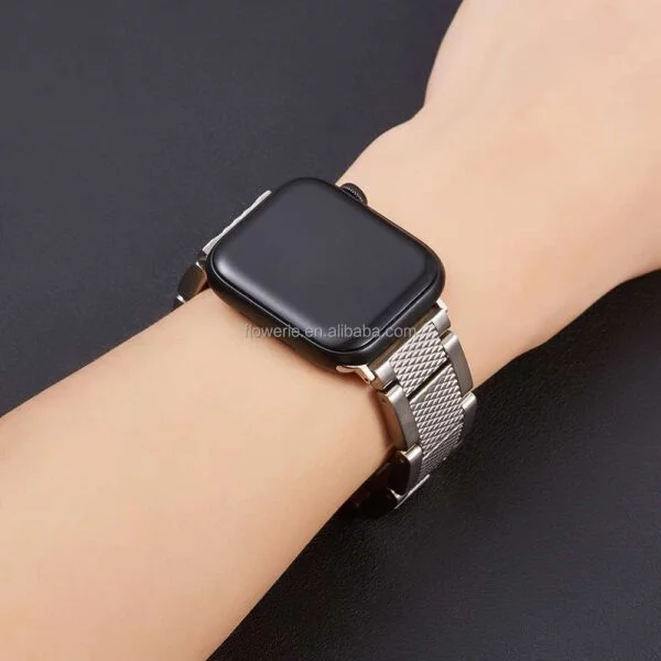 Coolnut Compatible for Apple Watch Band 38mm 40mm 42mm 44mm, Stainless Steel Mesh Sport Wristband Loop Compatible for iWatch Series SE - Image 19
