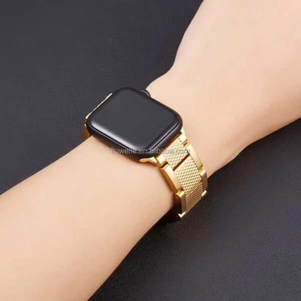 Coolnut Compatible for Apple Watch Band 38mm 40mm 42mm 44mm, Stainless Steel Mesh Sport Wristband Loop Compatible for iWatch Series SE - Image 3