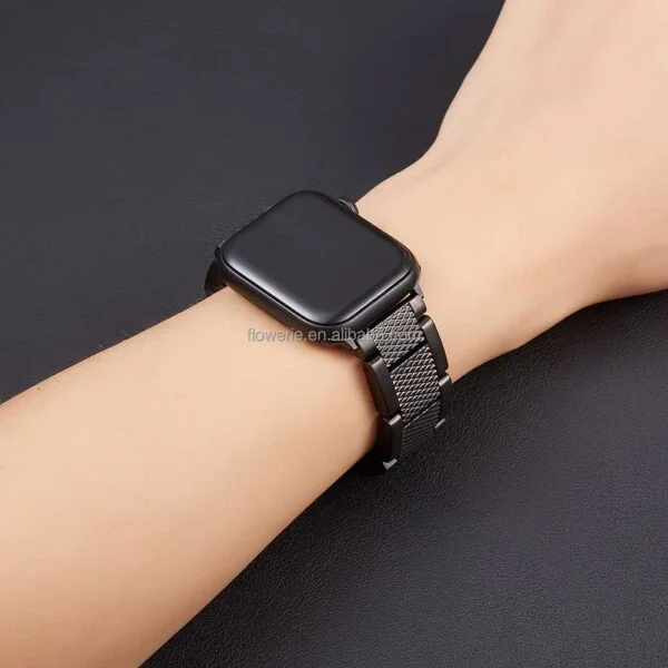 Coolnut Compatible for Apple Watch Band 38mm 40mm 42mm 44mm, Stainless Steel Mesh Sport Wristband Loop Compatible for iWatch Series SE - Image 4