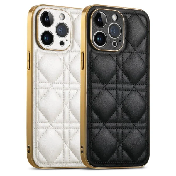 Electroplated protective leather phone cover - Image 7
