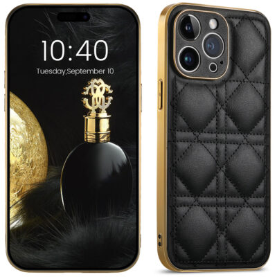 Electroplated protective leather phone cover