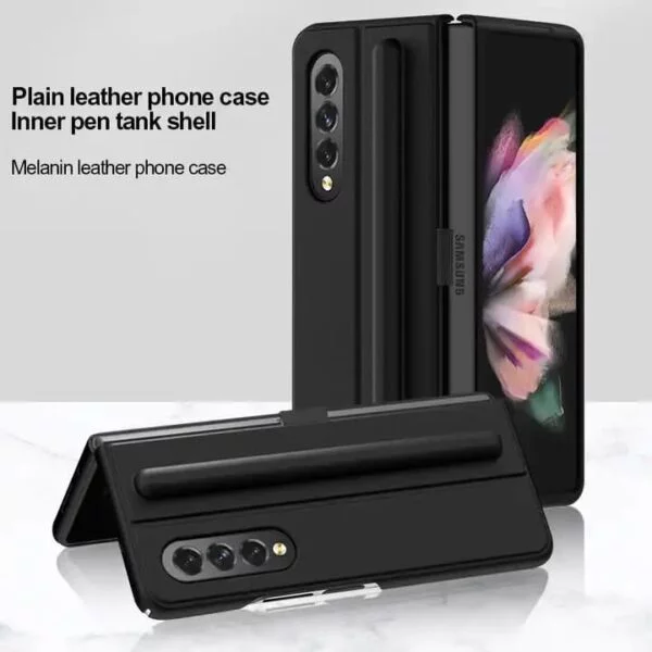 COOLNUT Mobile case Hidden Pen protective cover for Samsung Z FLIP 3 (Black) - Image 3