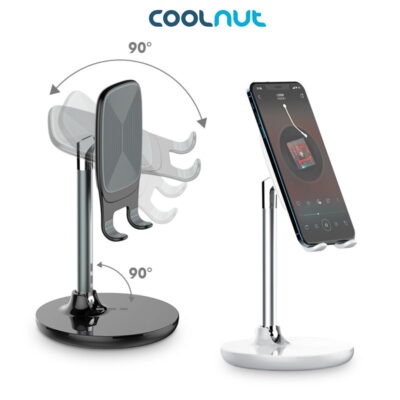 White/Gray Color Universal Desktop Phone Holder Adjustable Mobile Phone Plastic Holder Stand For Tablet