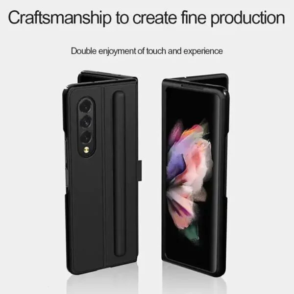 COOLNUT Mobile case Hidden Pen protective cover for Samsung Z FLIP 3 (Black) - Image 9
