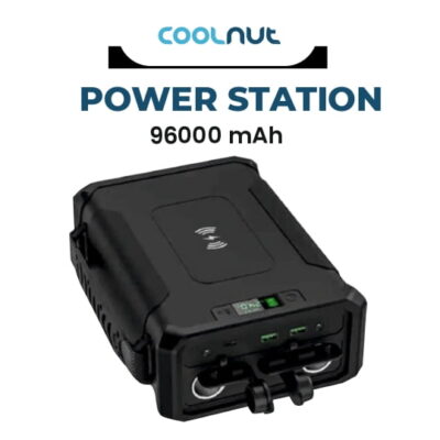 Coolnut Compact  Solar Power Station, 150watt- 307Wh Capacity, Export Class Quality With 5 years Warranty, For All Electronic Gadgets & Appliances, Black(CNP-823)