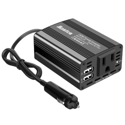 DC to AC conveter 150W – Black 1 Universal Sockets with LED Display